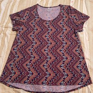 LuLaRoe Printed Top
